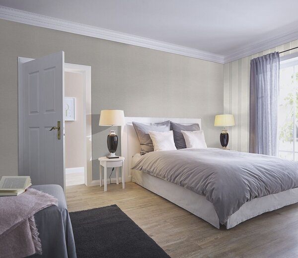 RASCH | Vliesová tapeta na zeď Country Charme 464023 | 0,53 x 10,05 m | fialová
