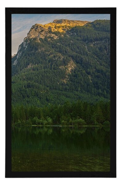 Plakát jezero u hoře