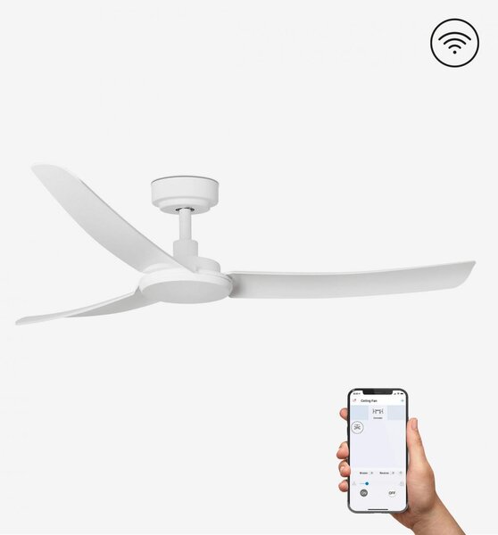 SIROS, bílá, stropní ventilátor s DC motorem SMART - FARO