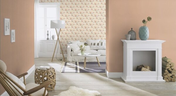 RASCH | Vliesová tapeta na zeď Country Charme 687576 | 0,53 x 10,05 m | měděná