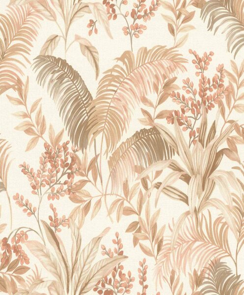 RASCH | Vliesová tapeta na zeď Florentine 481921 | 0,53 x 10,05 m | bílá, hnědá, béžová