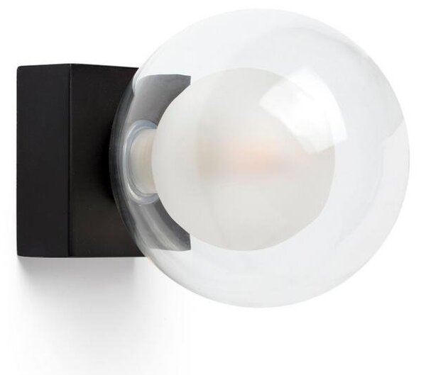 FARO PERLA nástěnná lampa, černá - FARO, IP44