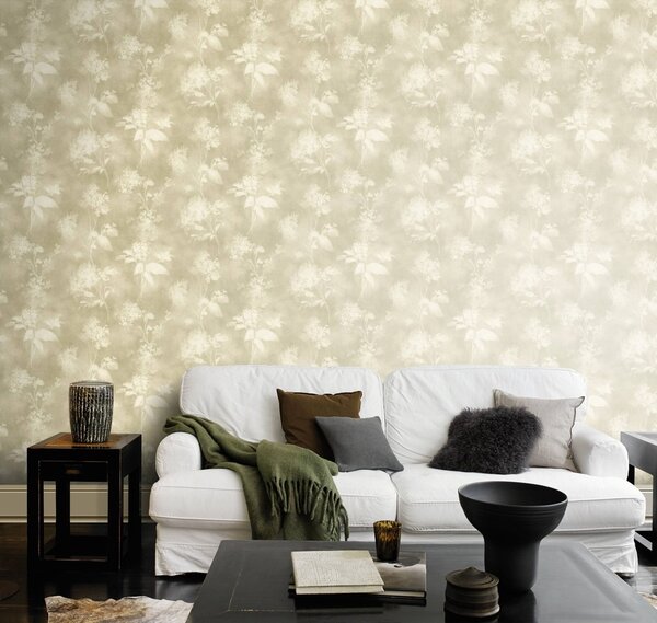 RASCH | Vliesová tapeta na zeď Florentine 481402 | 0,53 x 10,05 m | zelená, béžová
