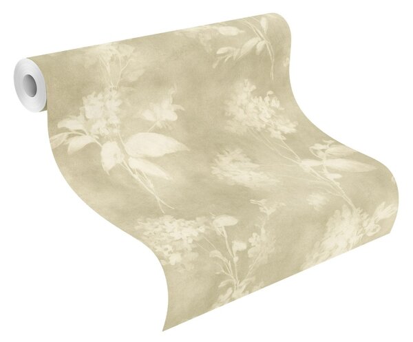 RASCH | Vliesová tapeta na zeď Florentine 481402 | 0,53 x 10,05 m | zelená, béžová