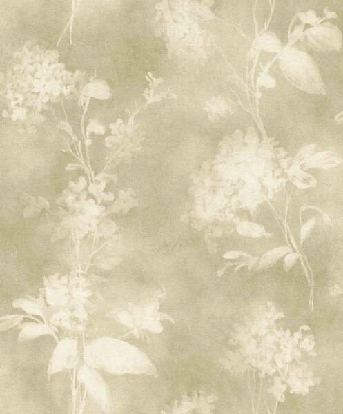 RASCH | Vliesová tapeta na zeď Florentine 481402 | 0,53 x 10,05 m | zelená, béžová