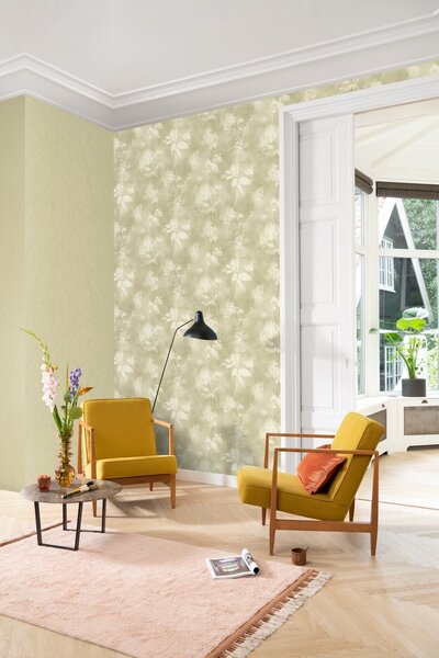 RASCH | Vliesová tapeta na zeď Florentine 484687 | 0,53 x 10,05 m | zelená