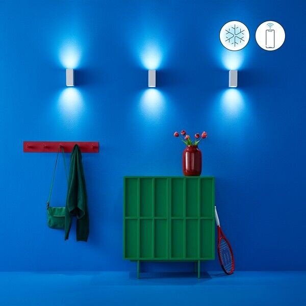 Wiz Colors 8719514554597 nástěnné svítidlo 2xGU10 | 2x5W | 345lm | 2200-6500K | RGB - bílá