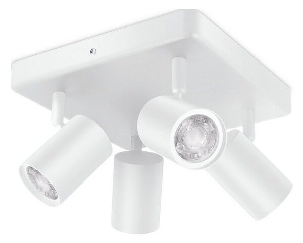 WiZ Colors 8719514554559 IMAGEO přisazené stropní bodové svítidlo 4xGU10 | 4x5W | 345lm | 2200-6500K | RGB -bílá