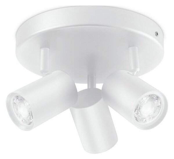 WiZ Colors 8719514554511 IMAGEO přisazené stropní bodové svítidlo 3xGU10 | 3x5W | 345lm | 2200-6500K | RGB - bílá