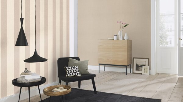 RASCH | Vliesová tapeta na zeď Florentine 484540 | 0,53 x 10,05 m | hnědá, béžová