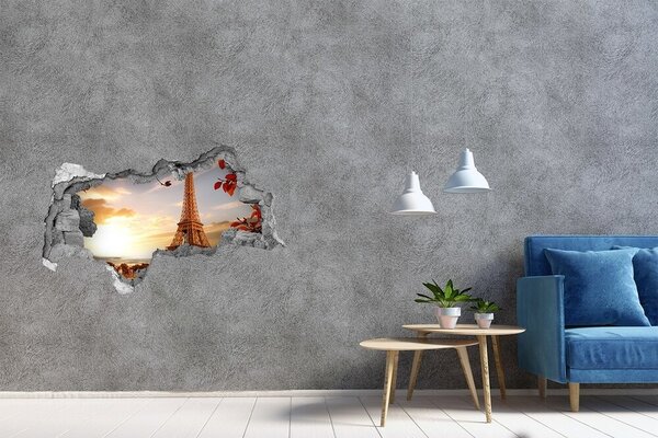 Fototapeta díra na zeď 3D Eiffelova věž Paříž nd-b-126000678