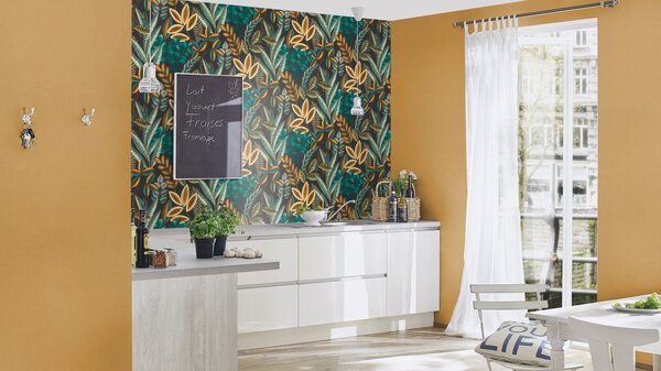 RASCH | Vliesová tapeta na zeď Florentine 484663 | 0,53 x 10,05 m | okrová
