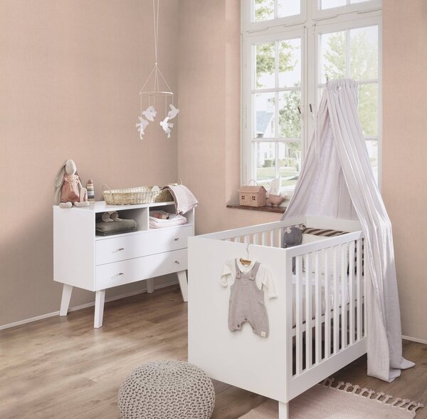 RASCH | Vliesová tapeta na zeď Florentine 484649 | 0,53 x 10,05 m | růžová