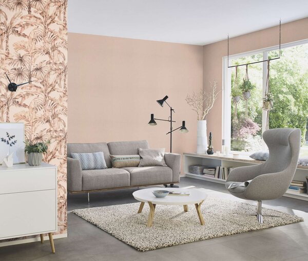 RASCH | Vliesová tapeta na zeď Florentine 484649 | 0,53 x 10,05 m | růžová