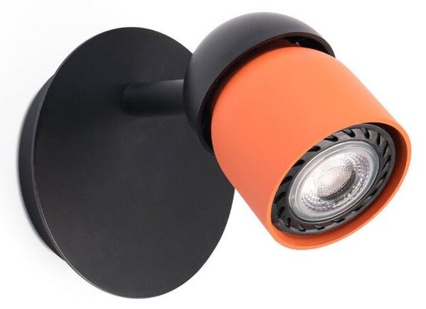 COCO nástěnná lampa, černá/terakota, 1L - FARO