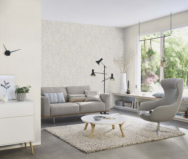RASCH | Vliesová tapeta na zeď Deco Style 312911 | 0,53 x 10,05 m | šedá, bílá