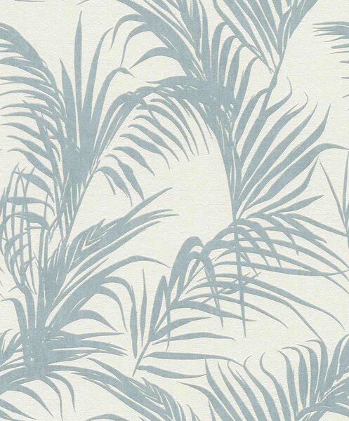 RASCH | Vliesová tapeta na zeď Deco Style 314014 | 0,53 x 10,05 m | modrá, krémová