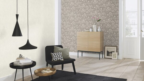 RASCH | Vliesová tapeta na zeď Deco Style 542653 | 0,53 x 10,05 m | šedá, hnědá