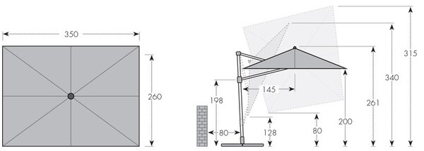 Doppler ACTIVE 350 x 260 cm béžová Doppler