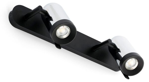 ORLEANS nástěnná lampa, chrom 2L - FARO