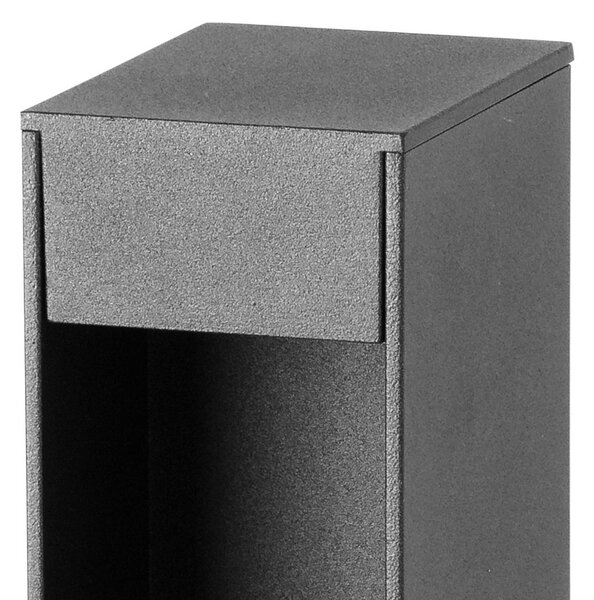 FARO BARCELONA LED podsvícení soklu Cerler, antracitová, 35 cm, IP65,, Hliník / šedá / zinek, Hliník, Moderní