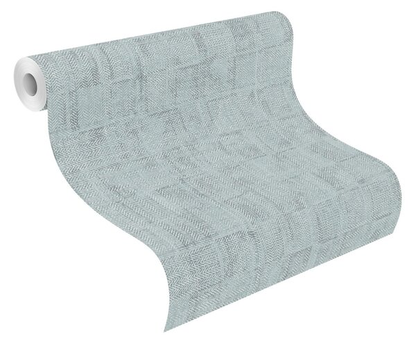 RASCH | Vliesová tapeta na zeď Deco Style 314724 | 0,53 x 10,05 m | modrá, šedá, bílá