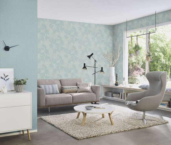 RASCH | Vliesová tapeta na zeď Deco Style 314625 | 0,53 x 10,05 m | modrá