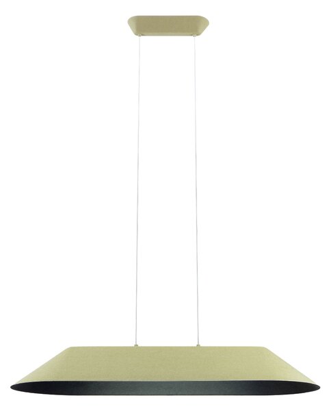 Redo Závěsné akustické LED svítidlo AKIRA š: 1090mm, 23,5W Barva: Kávová-šedá, Teplota světla: 2700K - teplá bílá