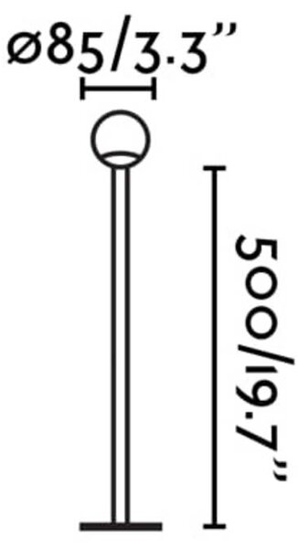 FARO BARCELONA LED podsvícení soklu Cuca, černé, nerezová ocel, IP65, výška 50 cm, Černá, kov, Moderní