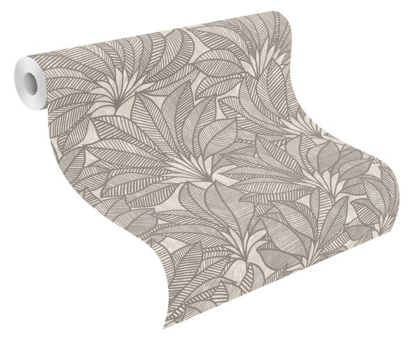 RASCH | Vliesová tapeta na zeď Deco Style 542653 | 0,53 x 10,05 m | šedá, hnědá