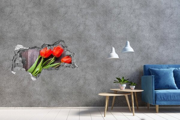 Samolepící nálepka Červené tulipány nd-b-137777387