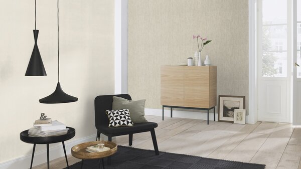 RASCH | Vliesová tapeta na zeď Deco Style 312331 | 0,53 x 10,05 m | krémová