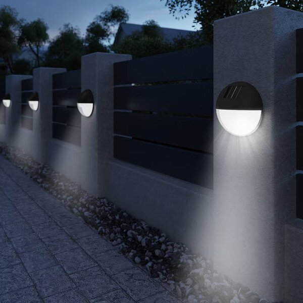 Deuba Sada 6 LED solárních nástěnných lamp