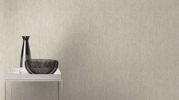 RASCH | Vliesová tapeta na zeď Deco Style 312614 | 0,53 x 10,05 m | bílá, hnědá