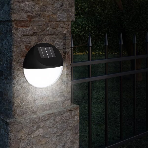 Deuba Sada 6 LED solárních nástěnných lamp