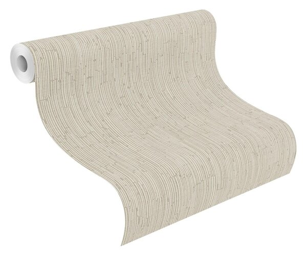 RASCH | Vliesová tapeta na zeď Deco Style 312614 | 0,53 x 10,05 m | bílá, hnědá