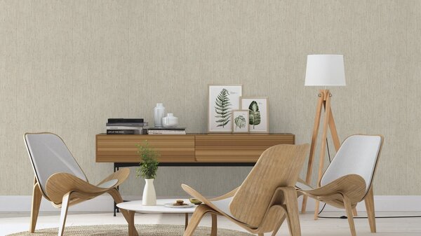 RASCH | Vliesová tapeta na zeď Deco Style 312614 | 0,53 x 10,05 m | bílá, hnědá