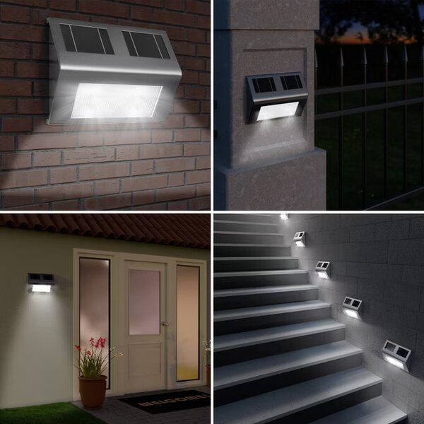 Deuba Solární nástěnná LED lampa
