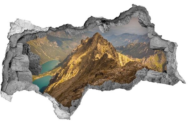 Díra 3D ve zdi nálepka Morské oko Tatry nd-b-144883679