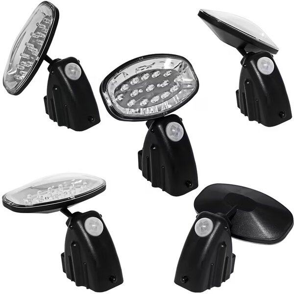 Deuba Solární nástěnná lampa 15 LED s detektorem pohybu