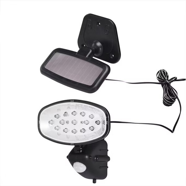 Deuba Solární nástěnná lampa 15 LED s detektorem pohybu