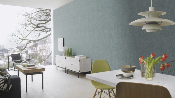 RASCH | Vliesová tapeta na zeď Deco Style 312652 | 0,53 x 10,05 m | modrá, hnědá