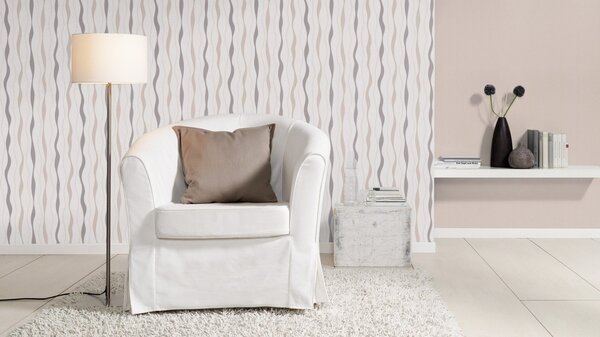 RASCH | Vliesová tapeta na zeď Deco Style 415360 | 0,53 x 10,05 m | béžová