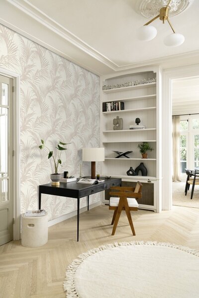RASCH | Vliesová tapeta na zeď Deco Style 314007 | 0,53 x 10,05 m | krémová, růžová