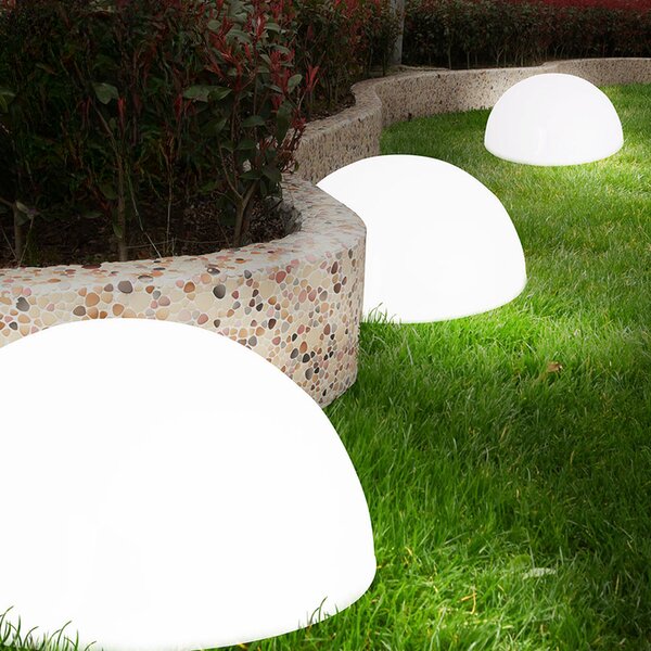 Deuba Sada 3 LED půlkruhových solárních lamp
