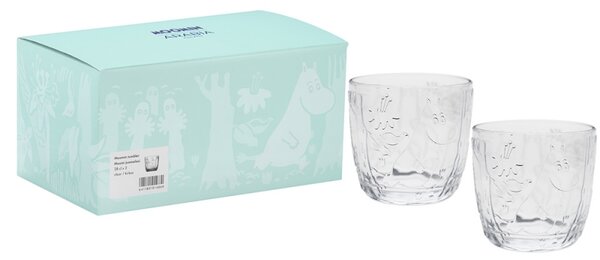 Arabia Sklenice Moomin 0,28l, 2ks / čirá