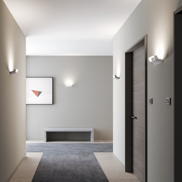 Lodes 17550 4527 Aile, champagne nástěnné svítidlo pro nepřímé světlo, 2x8W LED 2700K stmívatelné, délka 19,2cm