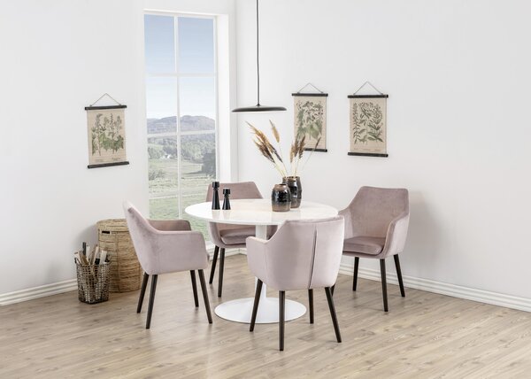 JÍDELNÍ STŮL, bílá, 110/75 cm P & B - Jídelní stoly, Online Only
