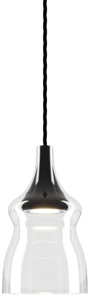 Lodes 15415 0027 Nostalgia small crystal, čiré sklo/černý závěs, 7W LED 2700K, prům. 12,5cm