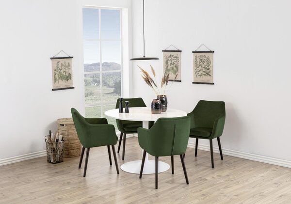 JÍDELNÍ STŮL, bílá, 110/75 cm P & B - Jídelní stoly, Online Only